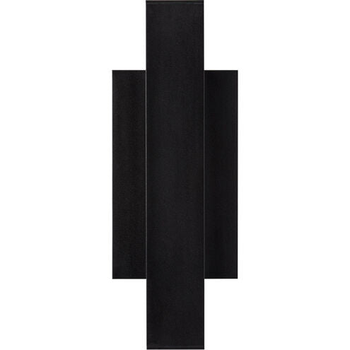 Visual Comfort Modern Collection 700OWCHAS93012BUDUNV Sean Lavin Chara 12 Inch Black Outdoor Wall Light LED 11.85W 3000K
