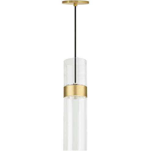 Visual Comfort Modern Collection 700TDMANMCLNB-LED930-277 Sean Lavin Manette LED Natural Brass Pendant Light 8.5W 3000K