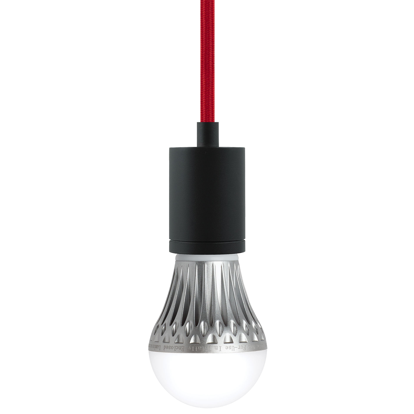 Visual Comfort Modern Collection 700TDSOCOPM16RZ SoCo Antique Bronze Pendant Ceiling Light in Red Cord, Modern Socket, 192"