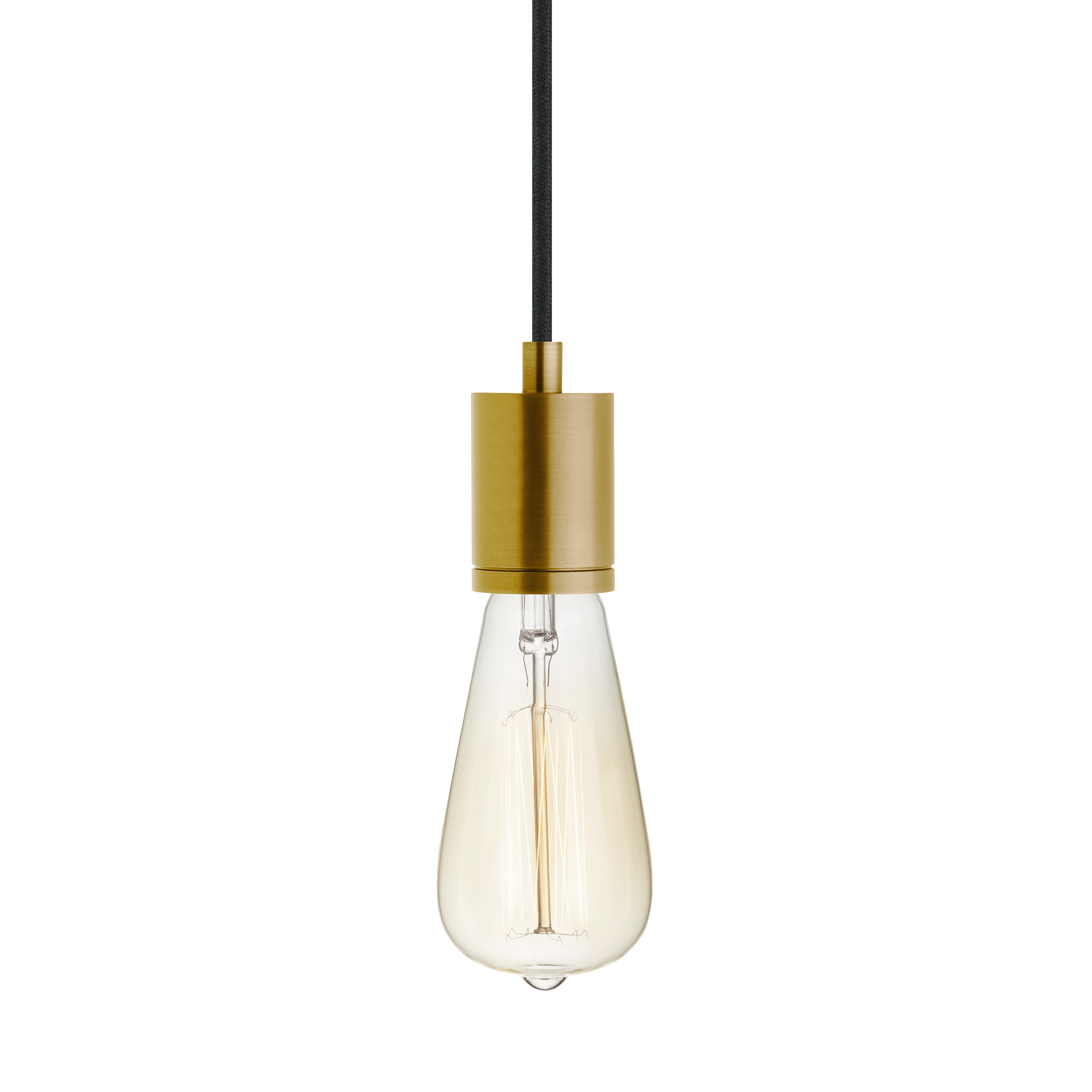 Visual Comfort Modern Collection 700TDSOCOPM24BNB SoCo Natural Brass Pendant Ceiling Light in Black Cord, Modern Socket, 288"