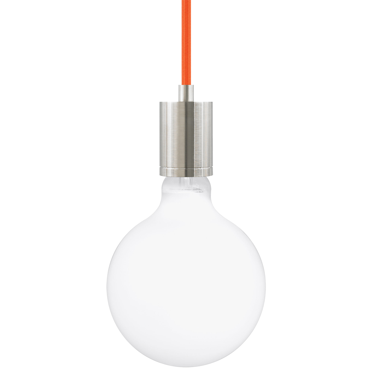 Visual Comfort Modern Collection 700TDSOCOPM24RS SoCo Satin Nickel Pendant Ceiling Light in Red Cord, Modern Socket, 288"
