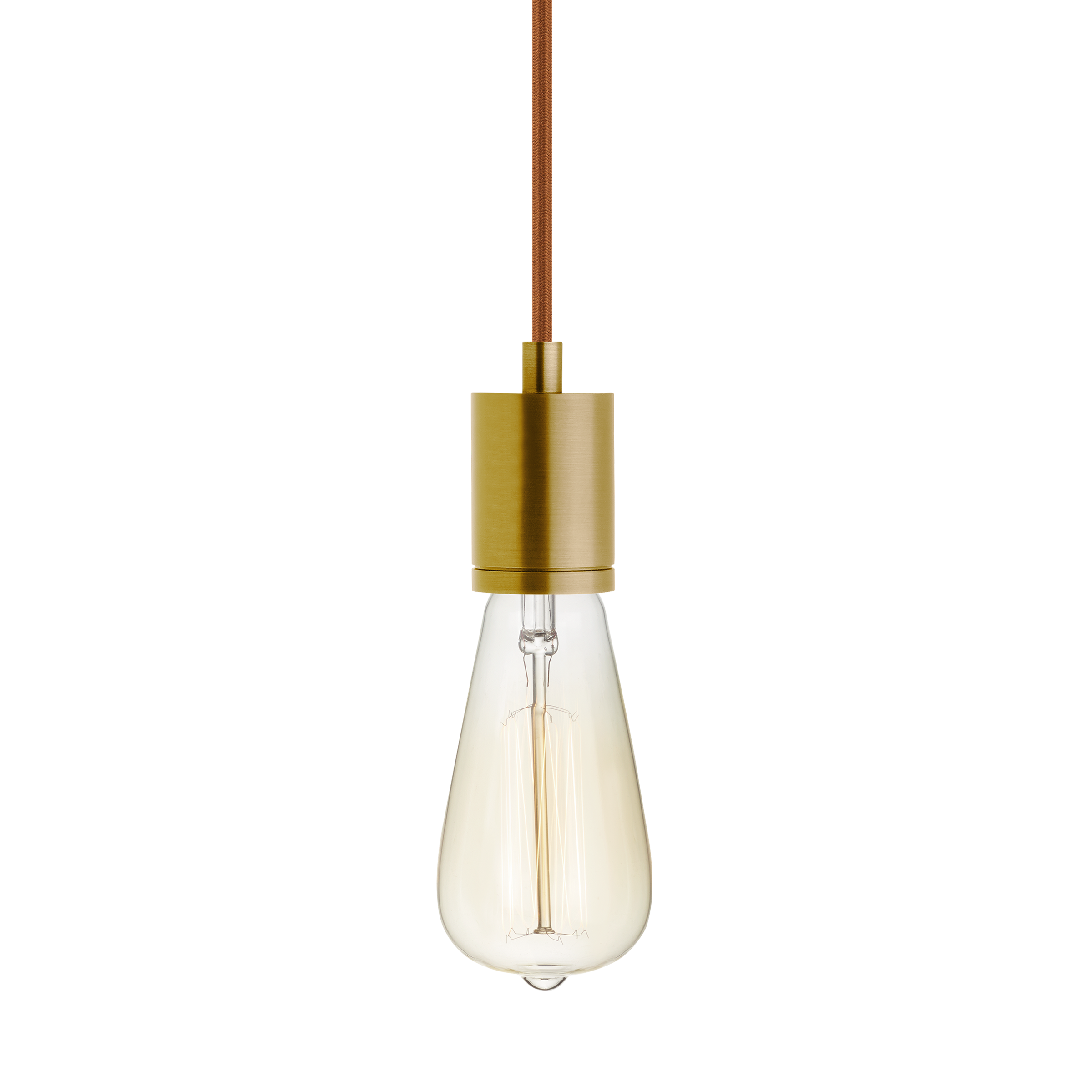 Visual Comfort Modern Collection 700TDSOCOPM16RR SoCo Aged Brass Pendant Ceiling Light in Red Cord, Modern Socket, 192"