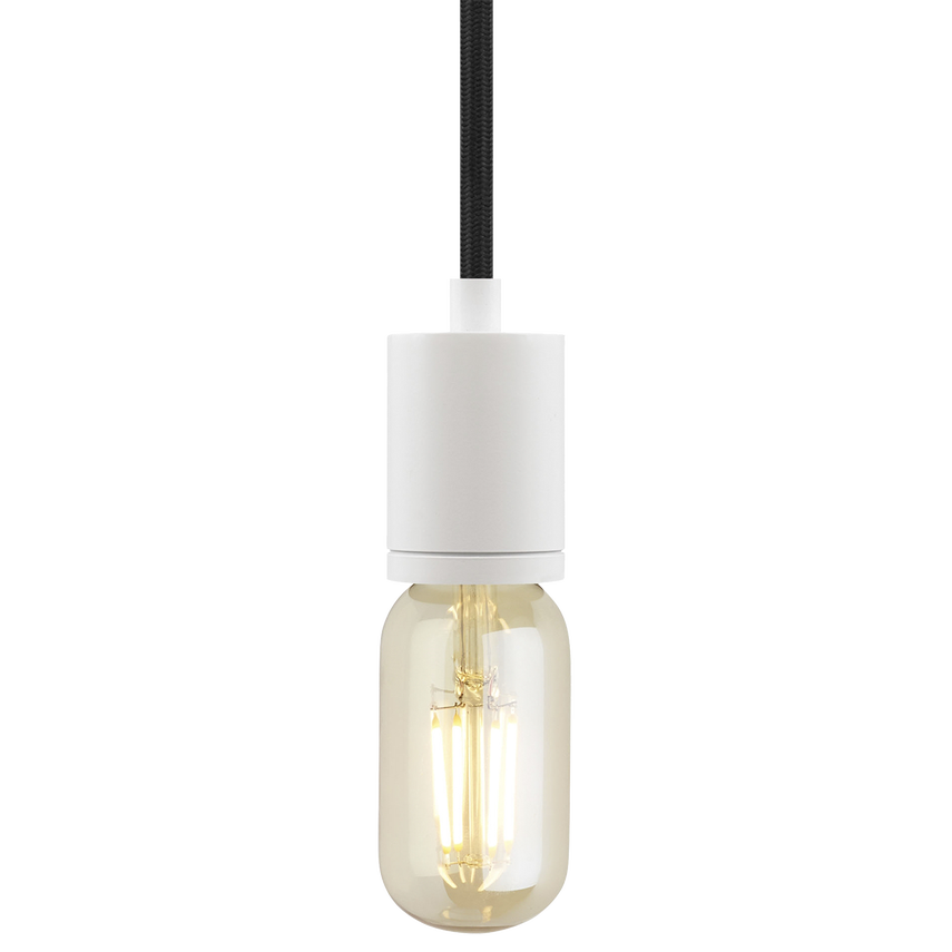 Visual Comfort Modern Collection 700TDSOCOPM24BW SoCo White Pendant Ceiling Light in Black Cord, Modern Socket, 288"