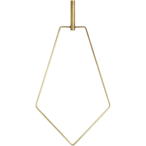 Visual Comfort Modern Collection 700TRSPAPNB Sean Lavin Trellis Pentagon Pendant Accessory Natural Brass