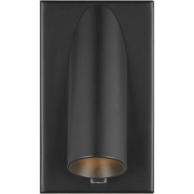 Visual Comfort Modern Collection 700WSPNT5B-LED930 Sean Lavin Ponte ADA LED Wall Sconce 3000K 8W Nightshade Black