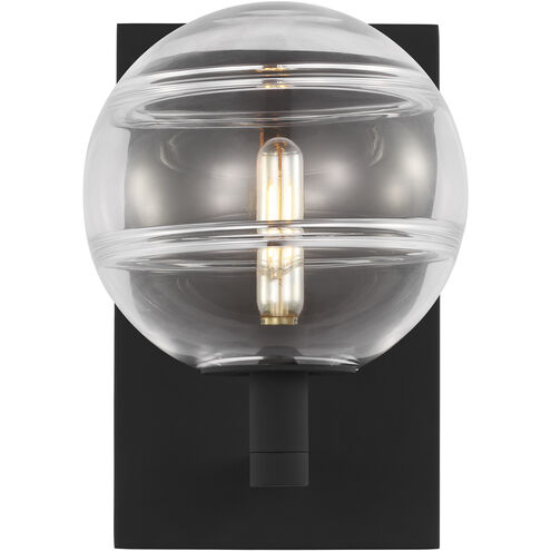 Visual Comfort Architectural 700WSSDNCB-LED927 Modern Sean Lavin Sedona 1 Light 7.2 inch Wall Sconce Wall Light in Clear Glass - CCT: 2700K - Voltage: 120V - Finish Nightshade Black