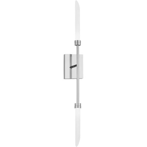 Visual Comfort Architectural 700WSSPRN-LED927-277 Modern Sean Lavin Spur 2-lt 30" Tall Wall Light - CCT: 2700K - Voltage: 277V - Finish: Polished Nickel