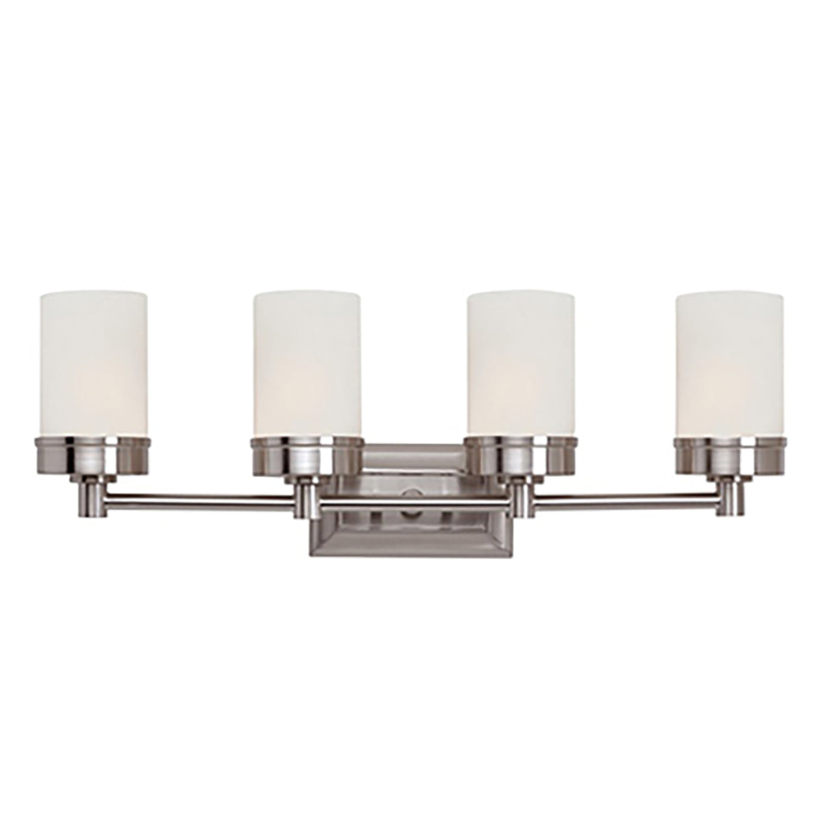 Trans Globe Lighting 70334 BN Fusion 4 Light Brushed Nickel Bath Vanity Wall Light