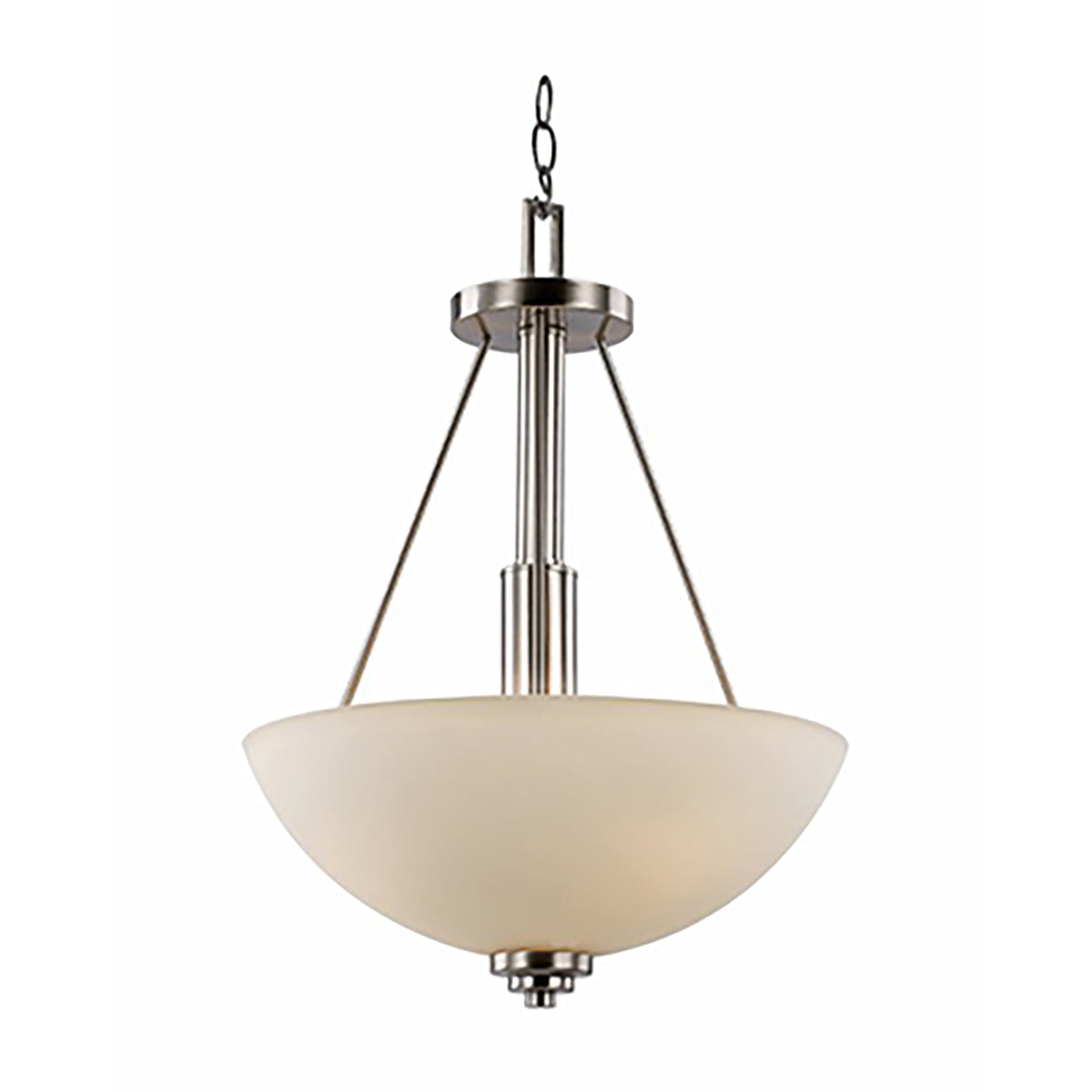 Trans Globe Lighting 70528 BN Mod Pod 3 light brushed nickel pendant ceiling light