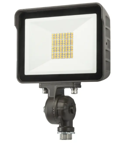 Keystone KT-FLED15-R1A-UNV-8CSB-VDIM /TAA XFit Compact LED Flood Light, Wattage 15W, Multi-Color Temperature, Voltage 120-277V, Bronze, TAA Compliant