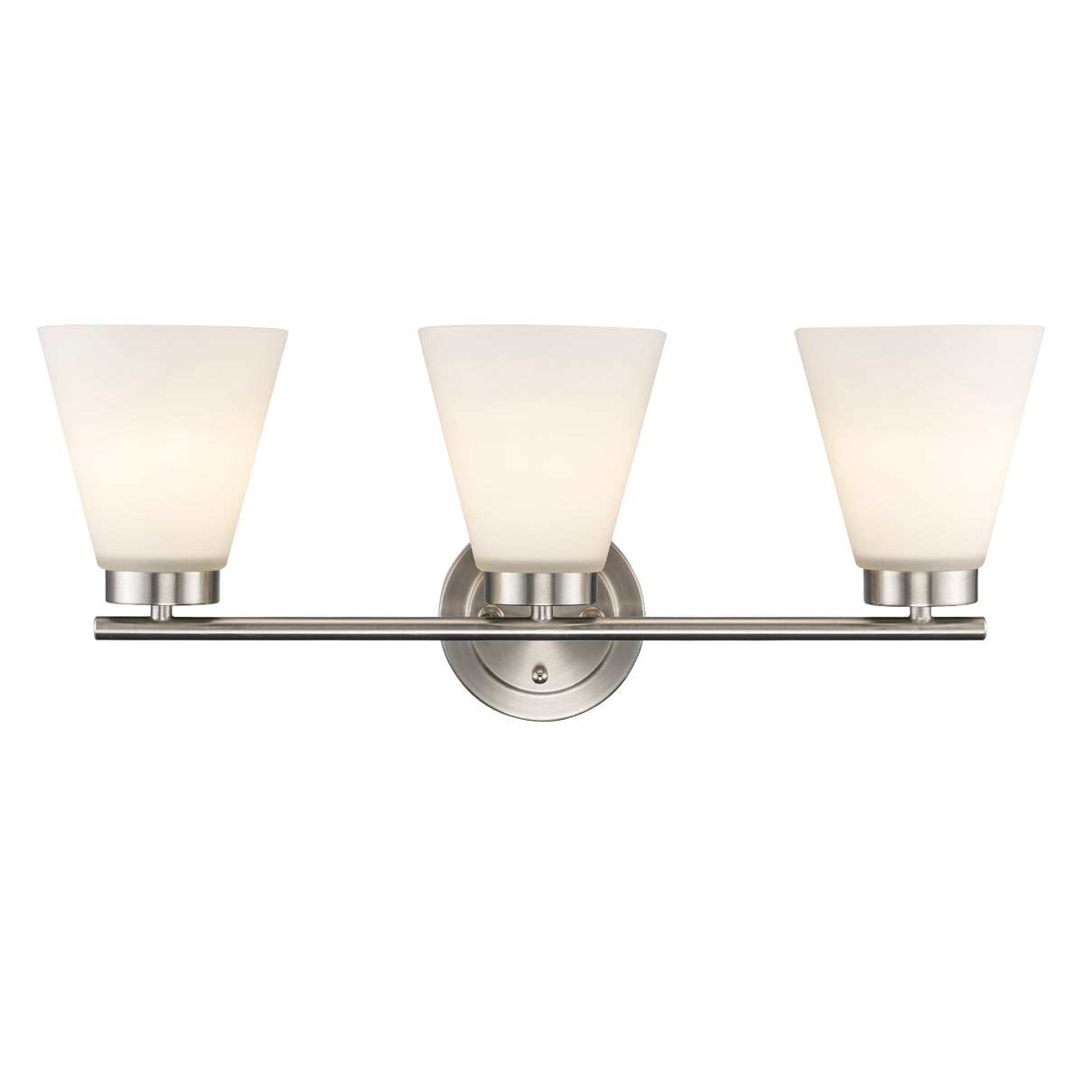 Trans Globe Lighting 71803 BN Fifer 3 Light Brushed Nickel Bath Vanity Wall Light
