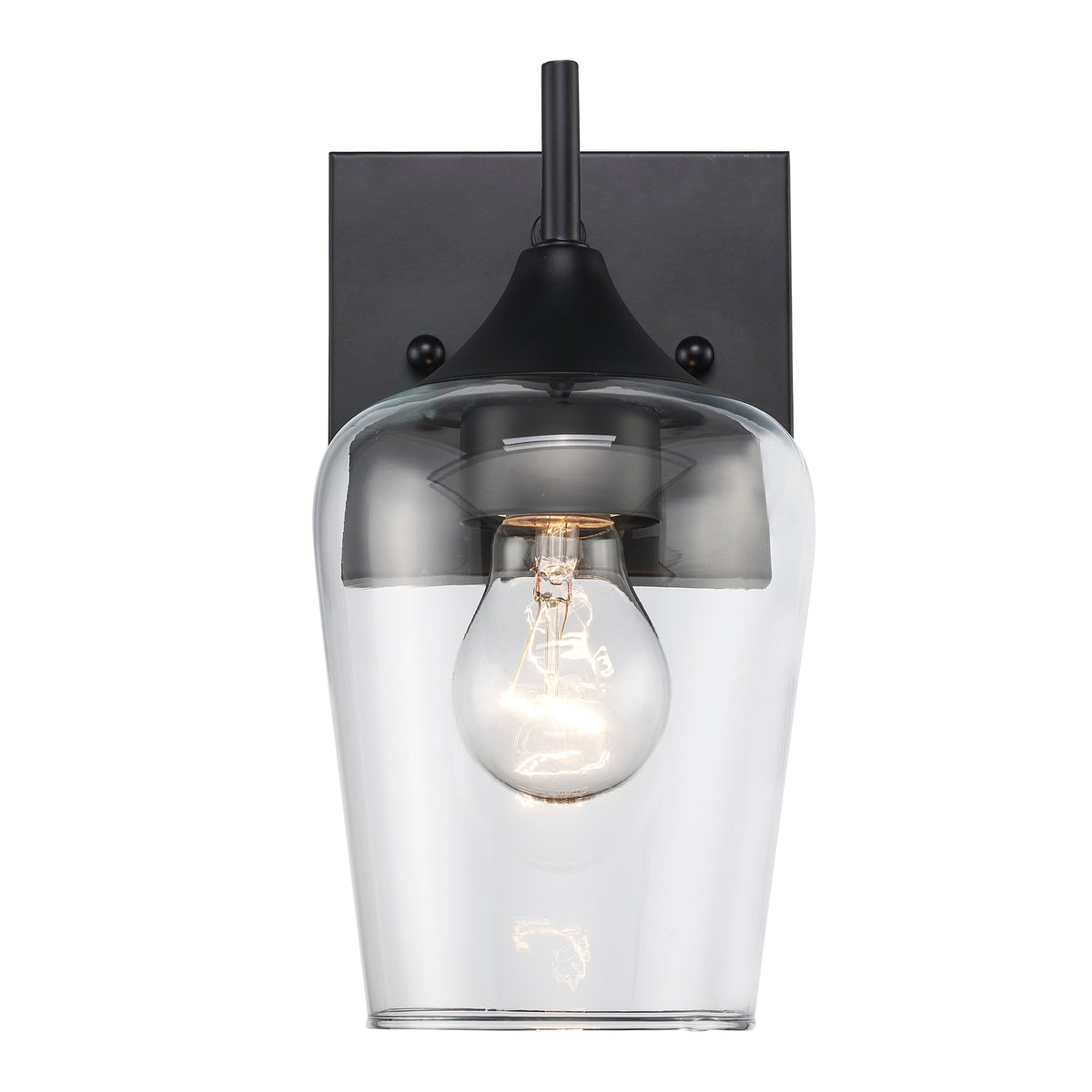 Trans Globe Lighting Kieran 1 light wall sconce with clear glass shade