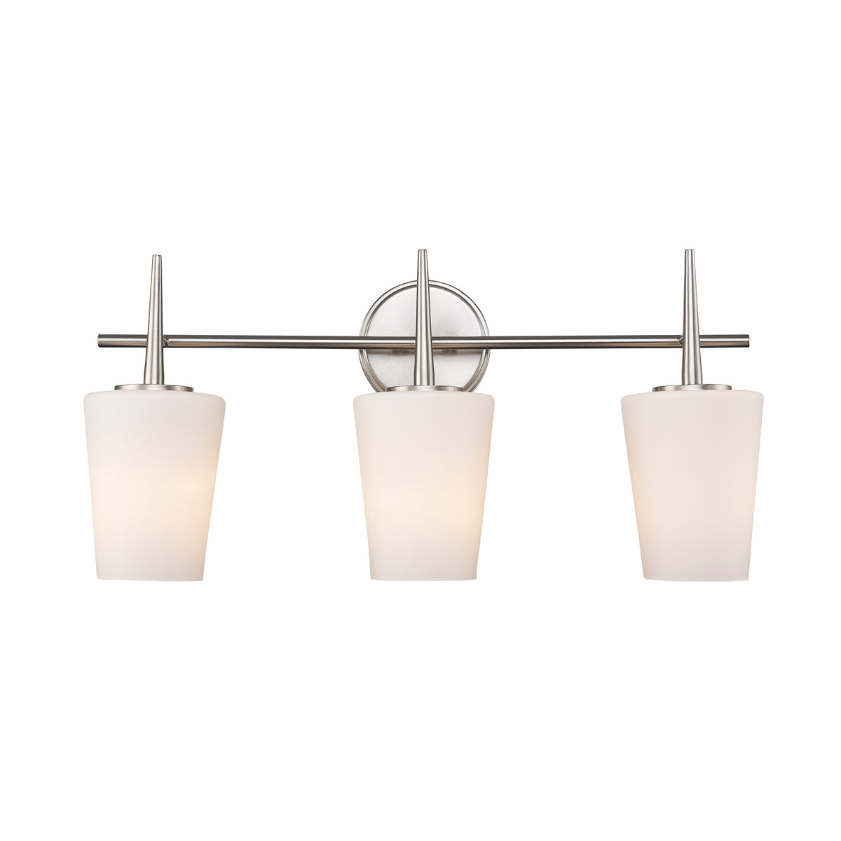 Trans Globe Lighting 71893 BN ClassicHorizon 3 light brushed nickel bath vanity wall light