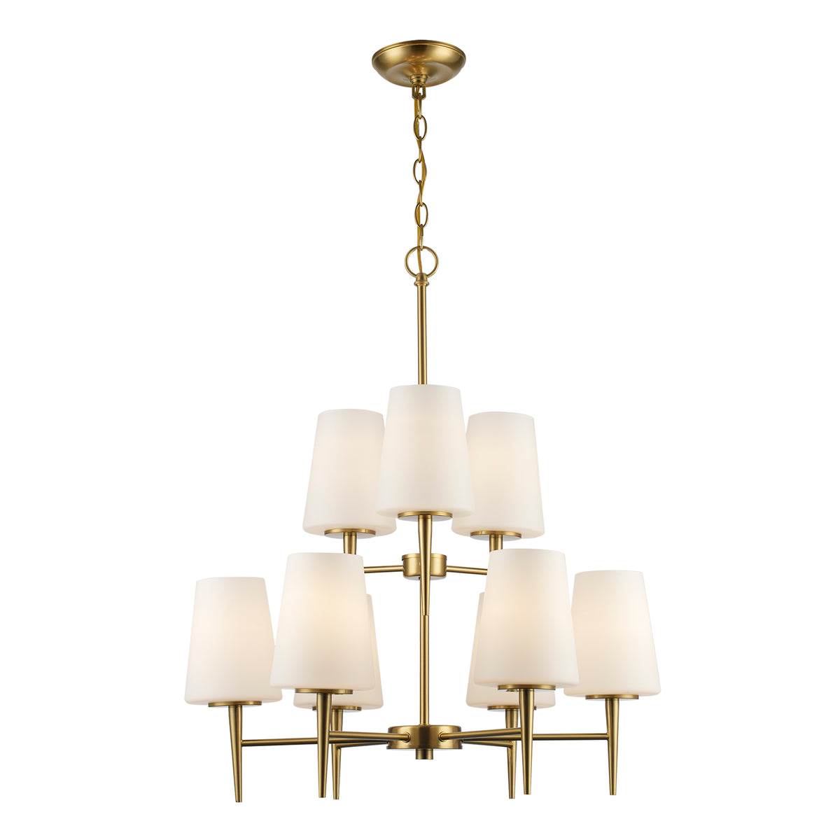 Trans Globe Lighting 71899 AG ClassicHorizon 9 light chandelier in antique gold