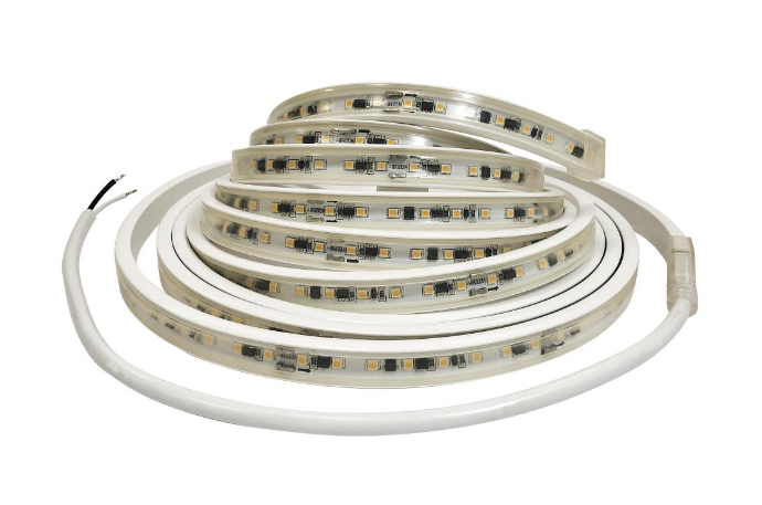 NORA Lighting NUTP13-W35-12-927/HW Custom Cut 35-ft Continuous LED Tape Light, 330lm / 3.6W per foot, w/ Mounting Clips and 8' Hardwired Power Cord, Voltage 120V, Color Temperature 2700K