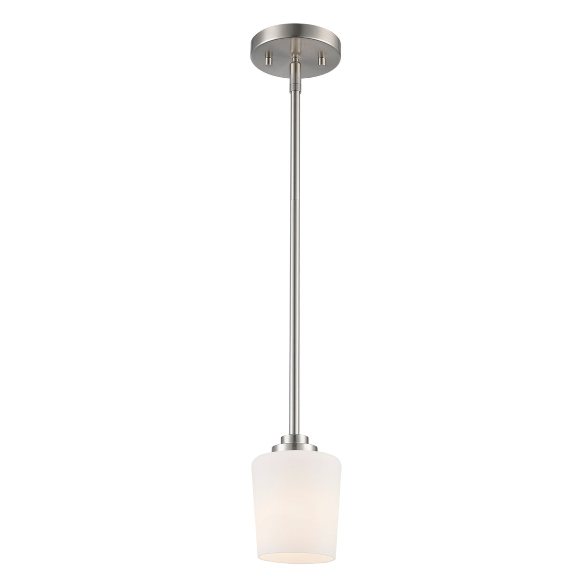 Trans Globe Lighting 71910 BN Liora 1 light brushed nickel pendant ceiling light