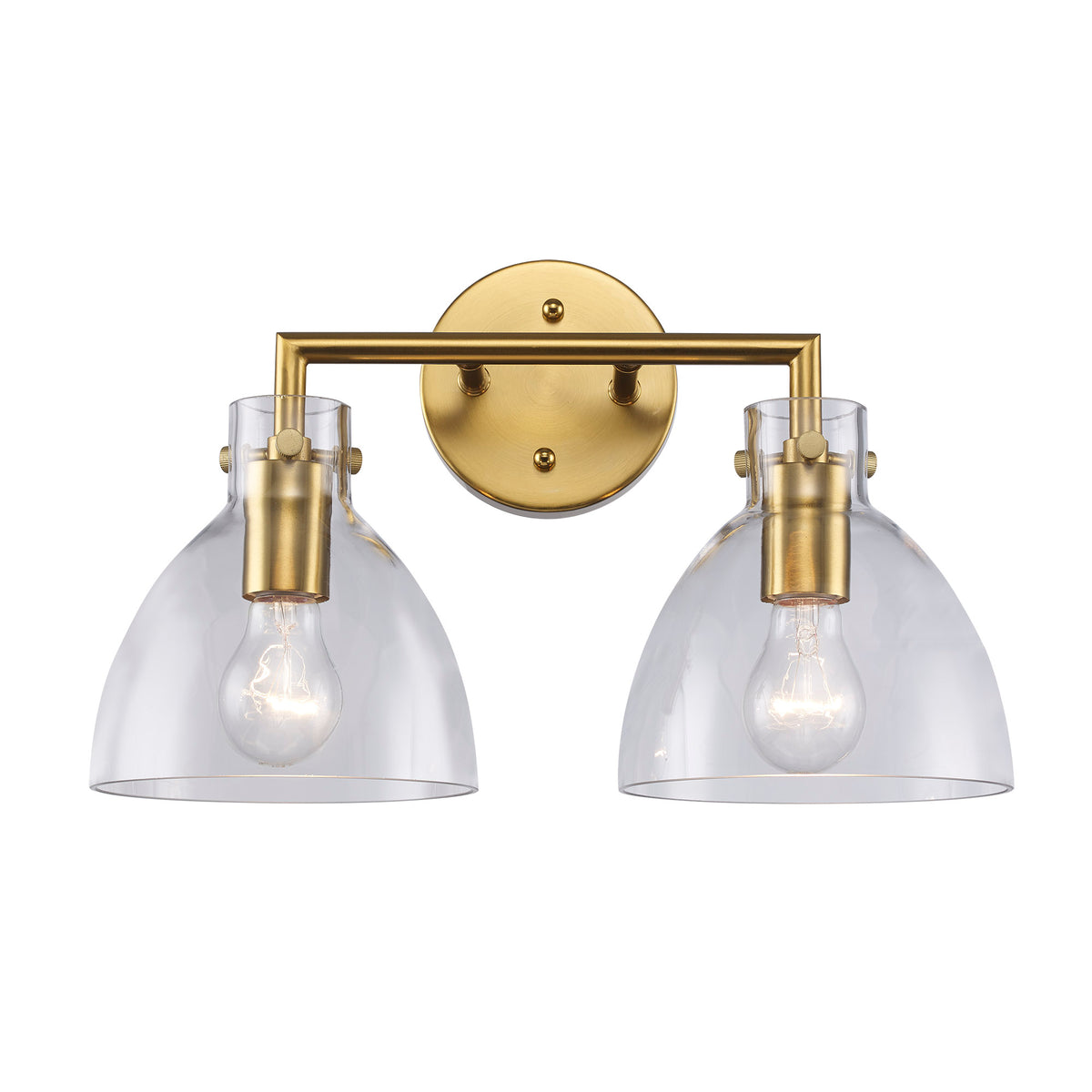 Trans Globe Lighting 71922 AG Stoneglad 2 Light Antique Gold Bath Vanity Wall Light front view