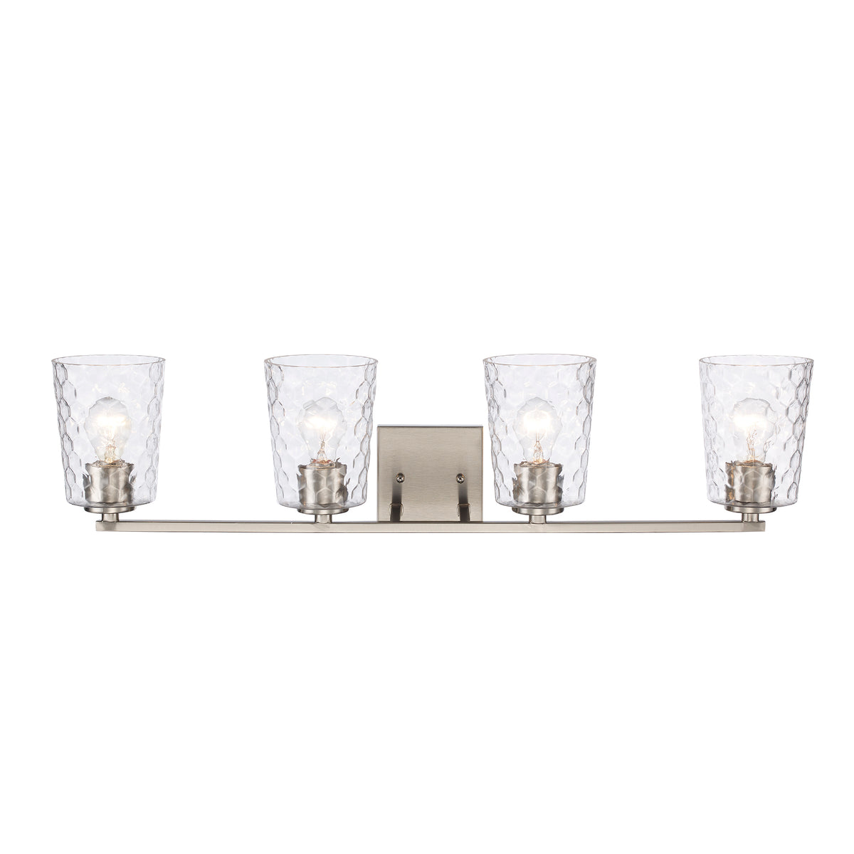 Trans Globe Lighting 71974 BN Marina 4 light brushed nickel bath vanity wall light