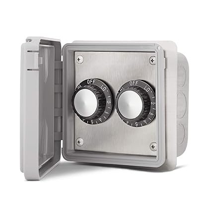 Infratech 14-4215 Dual Flush Mount Input Regulator With Weatherproof Cover And Gang Box