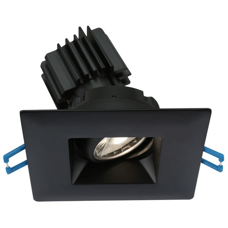 Lotus LED Lights LSG3-3018K-HO-BK 3" Square Regressed Gimbal LED Downlight - High Output - 11W - Dim To Warm / 3K-18K - 750 Lumens - 120V - Black