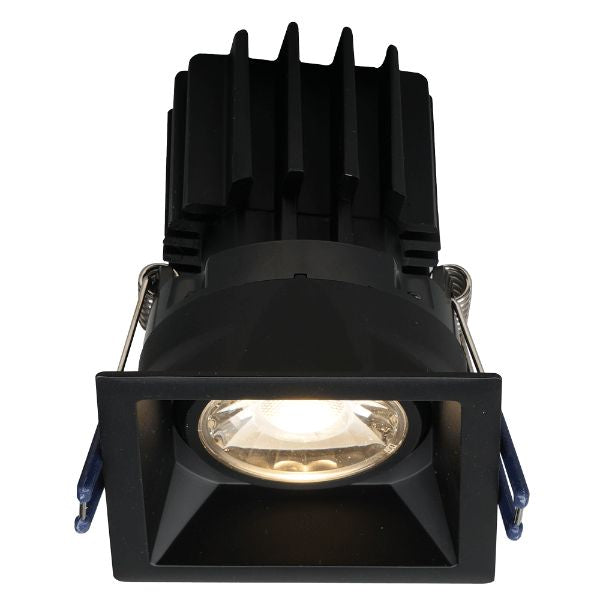 Lotus LED Lights LSG3-5CCT-HO-TT-BK 3" Square Regressed Gimbal Led Downlight - High Output - 11w - Thin Trim - 27k / 3k / 35k / 4k / 5k - 120v - Black