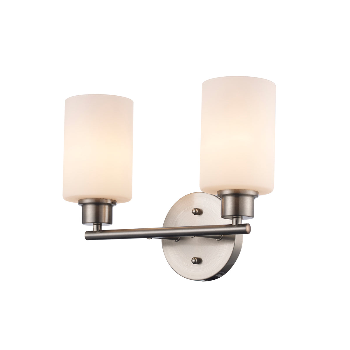 Trans Globe Lighting 72022 BN-FR Kai 2 Light Brushed Nickel Bath Vanity Wall Light