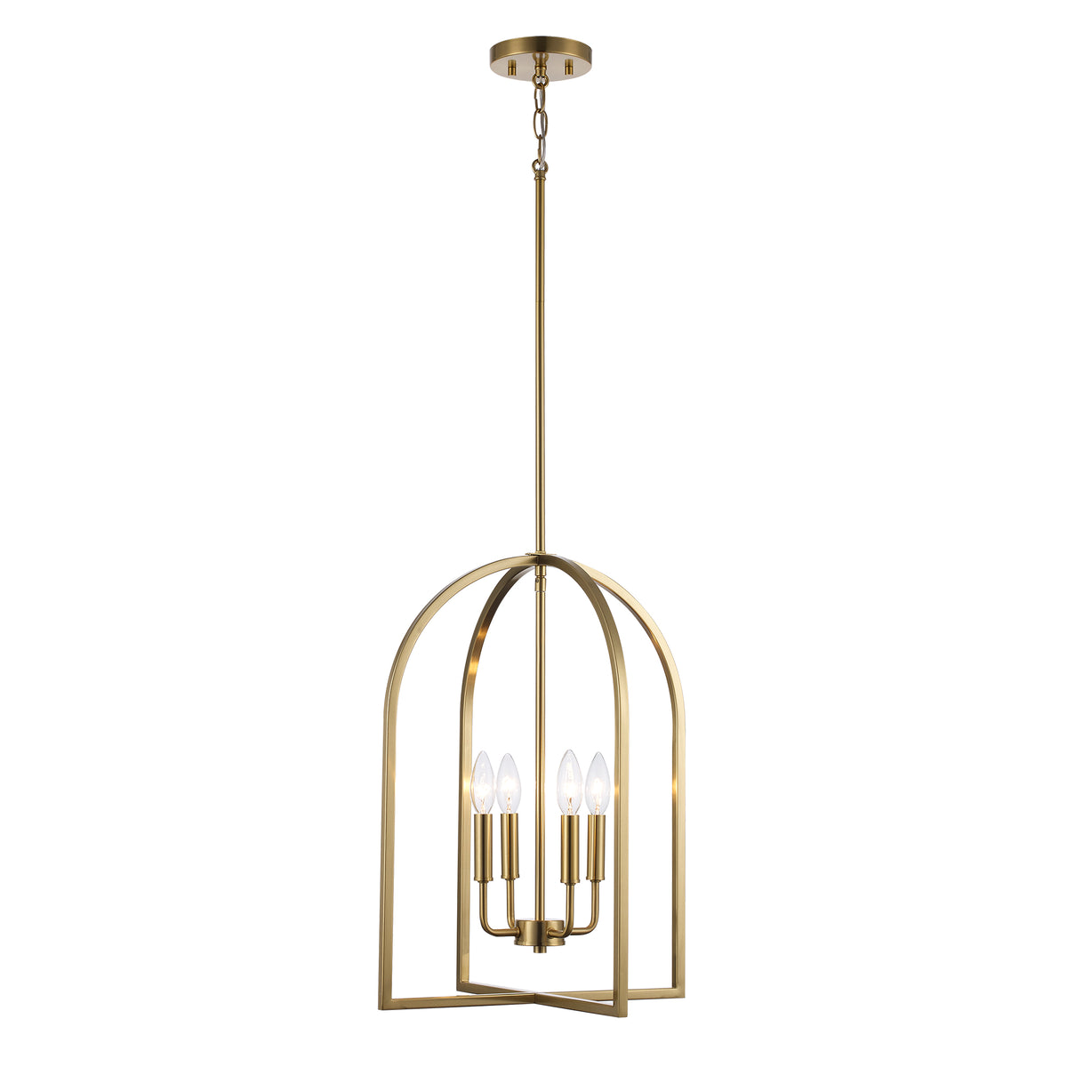 Trans Globe Lighting 72036 AG Adelia 4 light antique gold chandelier ceiling light