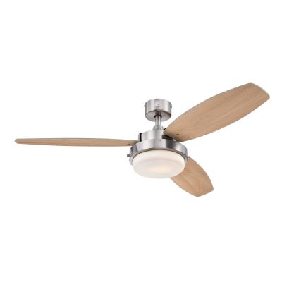 Westinghouse Lighting 7209000 Alloy 52 inch brushed nickel ceiling fan with LED light kit