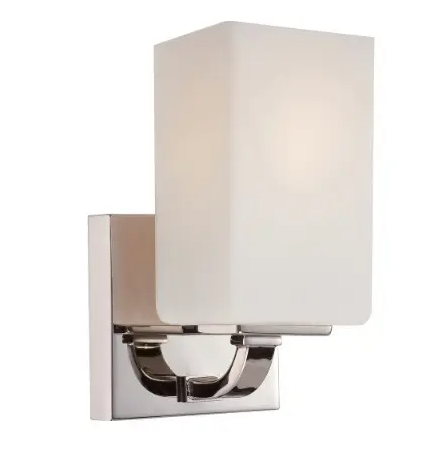Nuvo 60-5181 4.5in Vista Vanity Light Fixture, 1-light, Polished Nickel