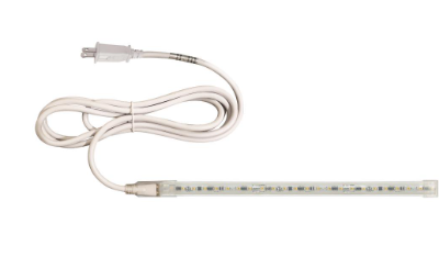 Nora Lighting NUTP13-W14-8-12-930/CP Custom Cut 14-ft, 8-in 120V Continuous LED Tape Light, Lumens 330lm / Wattage 3.6W per foot, Color Temperature 3000K, w/ Mounting Clips and 8' Cord & Plug