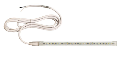 Nora Lighting NUTP13-W145-12-940/HW Custom Cut 145-ft 120V Continuous LED Tape Light, Lumens 330lm / Wattage 3.6W per foot, Color Temperature 4000K, w/ Mounting Clips and 8' Hardwired Power Cord