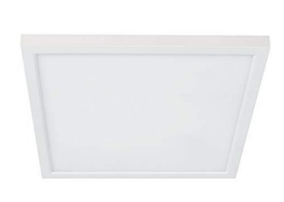 Feit Electric 74208/CA 5/6" Universal Square LED Flat Panel Recessed Ceiling Downlight, Multi-Color Temperature, Wattage 10.5W, Voltage 120V, White Finish