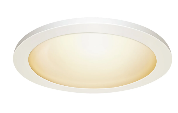 Feit Electric 74210/6WY 11" Universal Round Flat Panel Ceiling Downlight, Multi-Color Temperature, Wattage 12.5W, Voltage 120V, White Finish