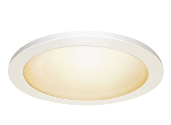 Feit Electric 74212/6WY 15" Universal Round Flat Panel Ceiling Downlight, Multi-Color Temperature, Wattage 22.5W, Voltage 120V, White Finish