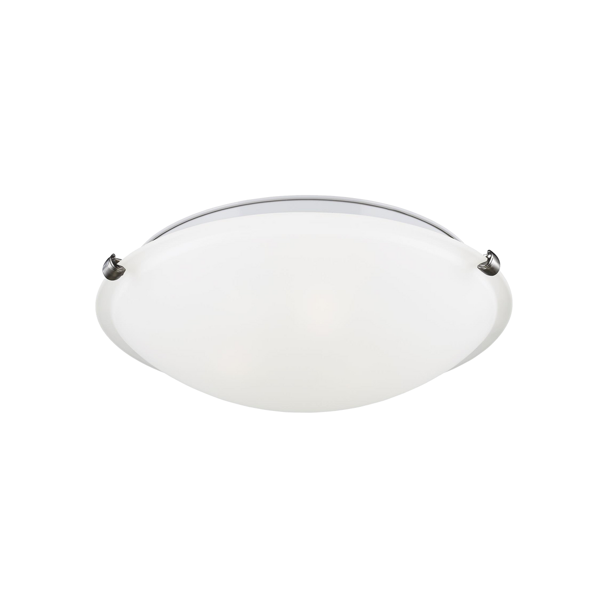 Generation Lighting Clip small LED flush mount in brushed nickel