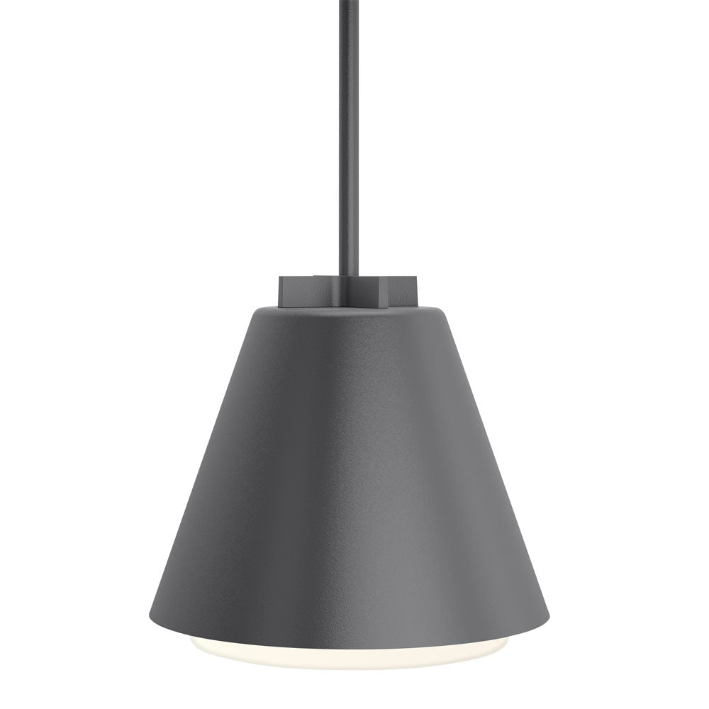 Visual Comfort Architectural 700OPBOW93012HUNV Modern Sean Lavin Bowman LED 12.6 inch Charcoal Pendant in LED 90 CRI 3000K, Integrated LED