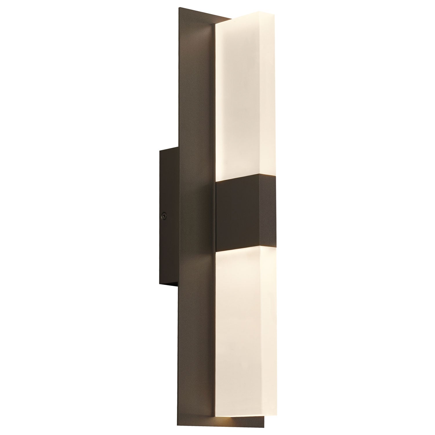 Visual Comfort Architectural 700OWLYT83018DZUNVSSP 18.5” Lyft Outdoor Wall Light, Color Temperature 3000K, Surge Protection, Frosted Bronze Finish