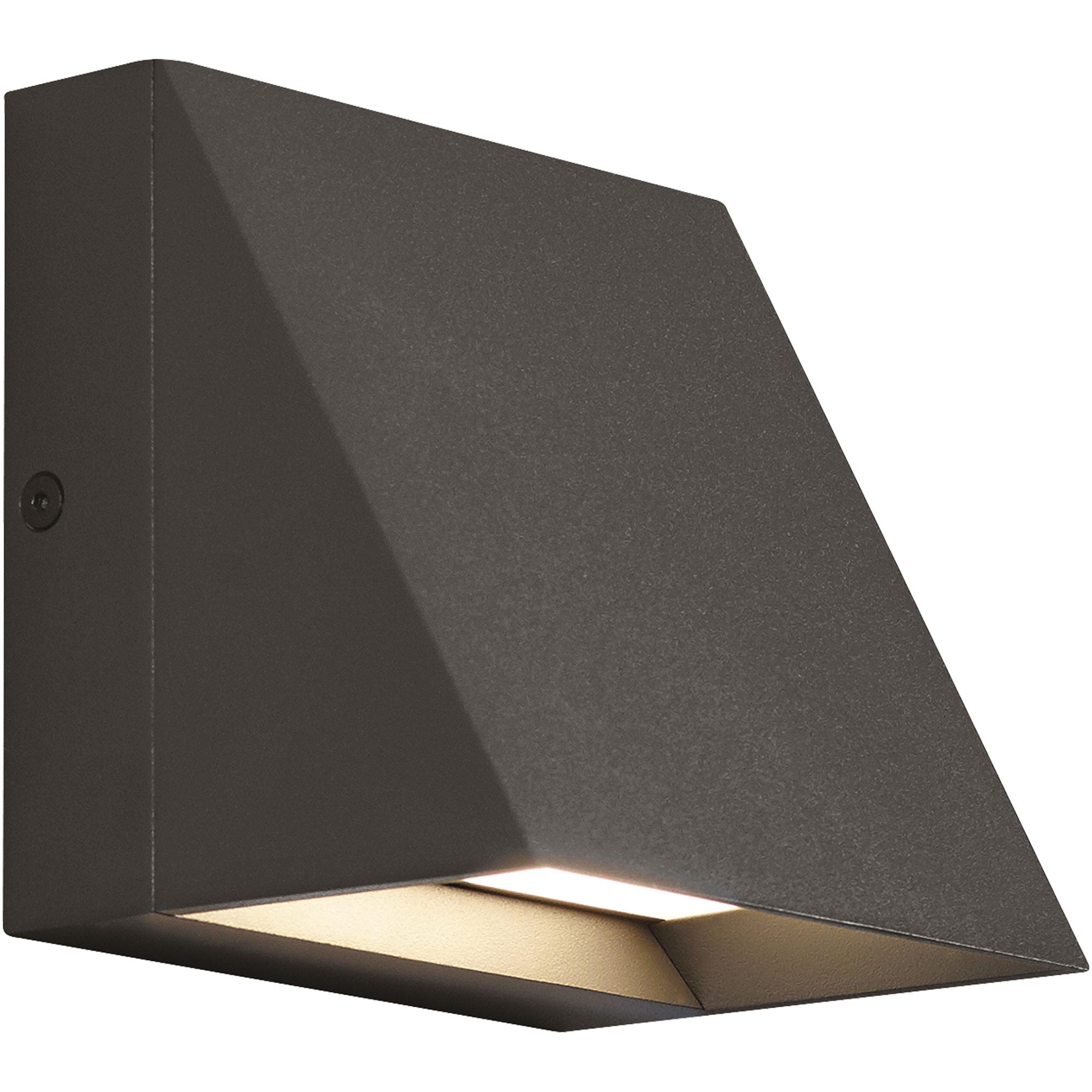 Visual Comfort Modern Collection 700WSPITSZ-LED830-277 Sean Lavin Pitch 5" Outdoor 80 CRI 3000K 277V LED Wall Light Bronze