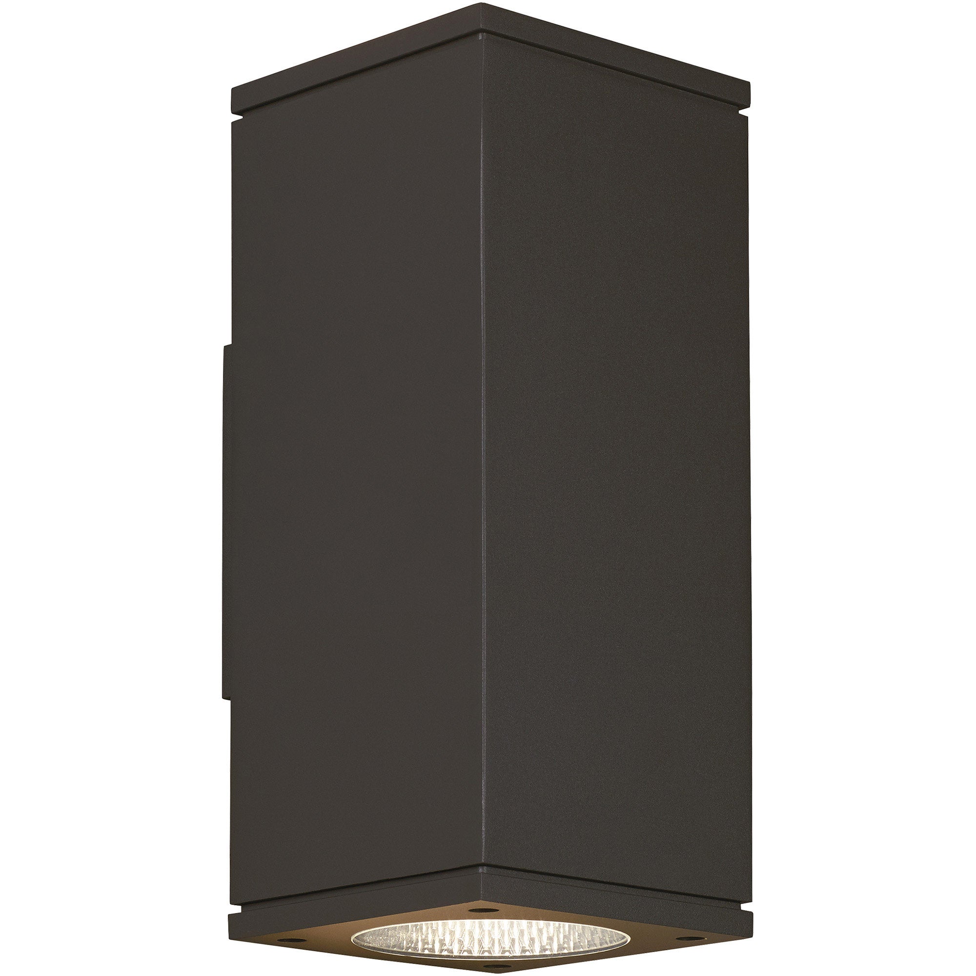 Visual Comfort Architectural 700OWTEG84012WWCZUDUNVSP Modern 12" Tegel LED Outdoor Up & Down Wall Light Surge Protection - CCT : 4000K - Beam Spread: 36° Up & Down- Finish: Bronze