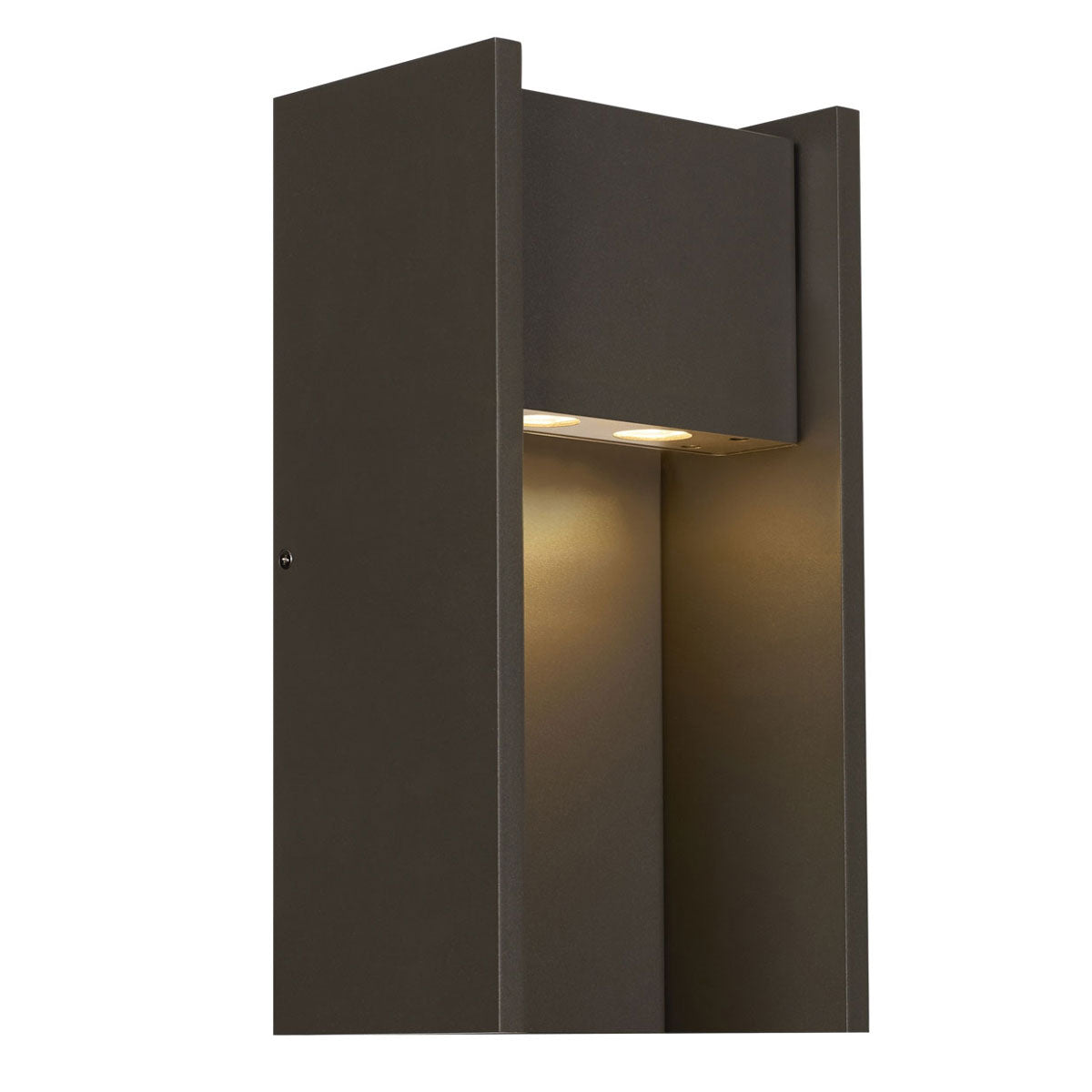 Visual Comfort Modern Collection 700OWZUR94018ZUNVALF Zur 18" 20.5W 4000K LED Outdoor Wall Light Bronze In-Line Fuse