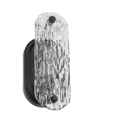 Nuvo 60-7811 Glacier Vanity Light Fixture w/o Bulb, Medium Base, Voltage 120V, Matte Black
