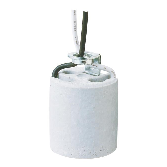 Westinghouse Lighting 7707700 porcelain fixture socket with 10 inch leads