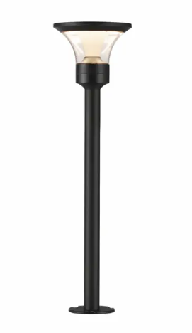 ET2 Contemporary Lighting E41455-10BK Alumilux Landscape LED Fountainhead Light with 16" Pole, Color Temperature 3000K, Voltage 12V, Black