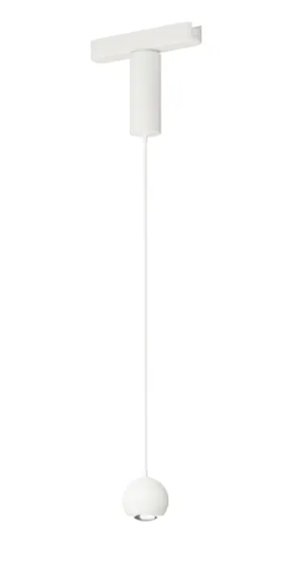 ET2 Contemporary Lighting ETL31251-WT Continuum Track 2" LED Sphere Pendant, Color Temperature 3000K, Voltage 120-277V, White Finish