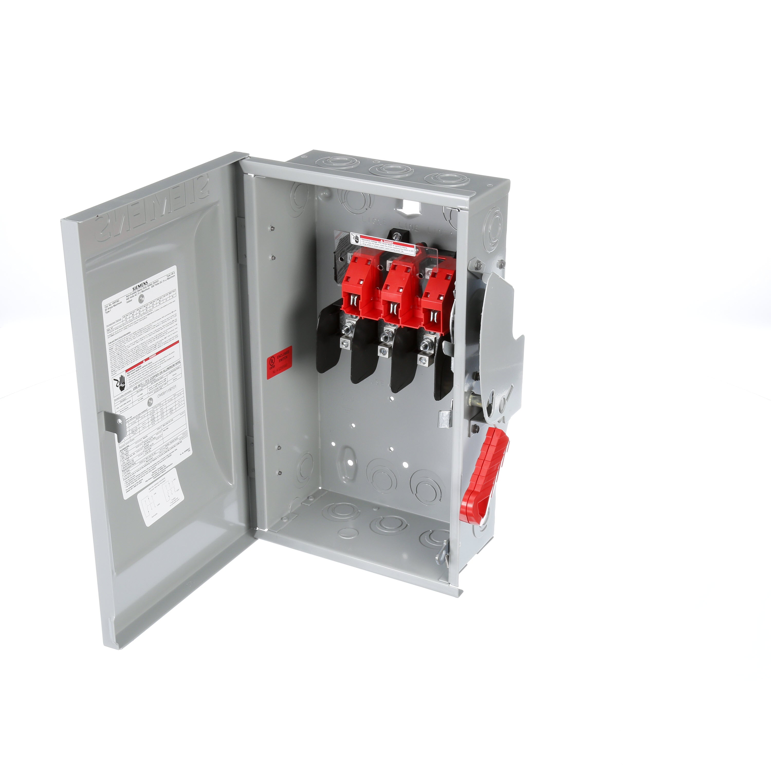 Siemens HNF362 60A Heavy Duty Non-Fusible Safety Switch, Three