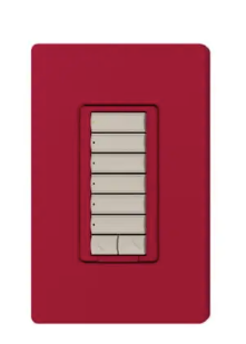 Lutron RRD-HN6BRL-HT RadioRA 2 seeTouch CL Hybrid Keypad, 6 Button w/ Raise-Lower, Hot