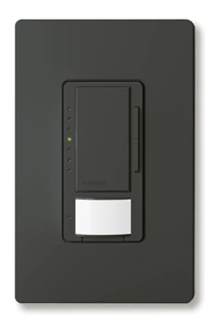 Lutron MRF2S-8SD010-BL Vive Maestro Wireless10V Occupancy/Vacancy Sensor Dimmer, 8A Switching, 50mA Sink, 120/277V, Black Finish
