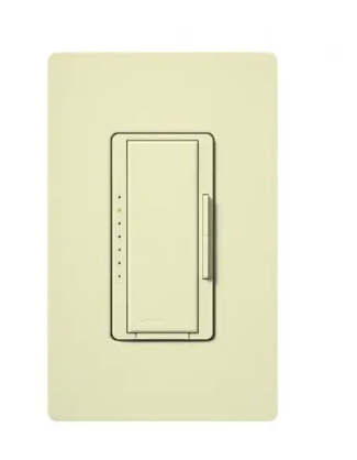 Lutron RRD-PRO-AL RadioRA 2 RF Maestro Pro LED+ Dimmer, Phase Selectable, Almond