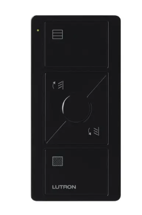 Lutron PJ2-3BRL-GBL-S10 Original 3-Button Pico Smart Remote with Raise/Lower and Preset, Tilt Blind Icons, Black