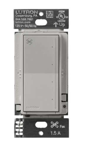 Lutron RRST-ANF-PB RadioRA 3 Sunnata Fan Control, Pebble Finish